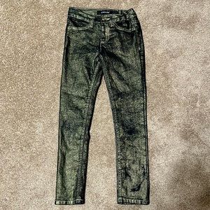 Shimmery gold Jordache girls jeans 7